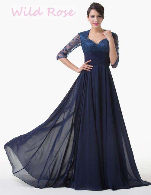*NAVY BLUE* Mother of The Bride/Formal/Party Dress - SET SIZES - FREE SHIPPING!