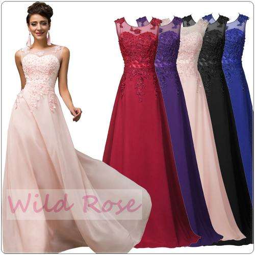 *INSTYLE COLLECTION* PINK/PURPLE/ROYAL BLUE/BLACK/DARK RED Bridesmaid Party Dress - FREE SHIP!