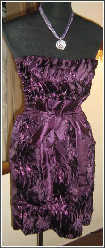 **IN STOCK** NEW Party Cocktail Dress 34 M Purple - FREE SHIPPING