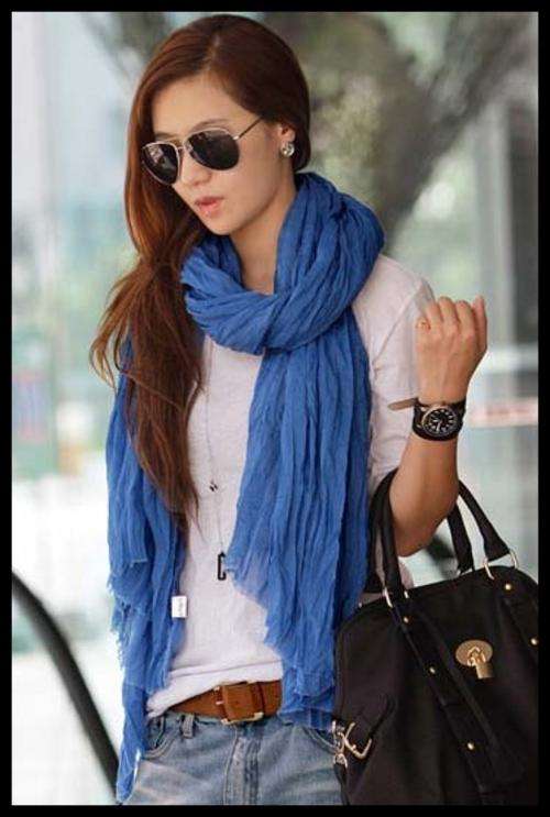 New Fashion Blue Neck Shawl Scarf Wrap Gift - FREE SHIPPING!