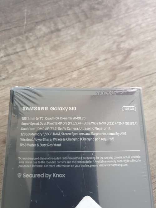 SAMSUNG GALAXY S10 128GB -  PRISM BLACL - SM-G973F - BRAND NEW - SEALED - LOCAL STOCK -WARRANTY