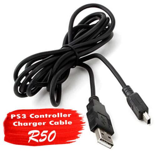 PS3 Controller Charger Cable (Mini USB Cable)