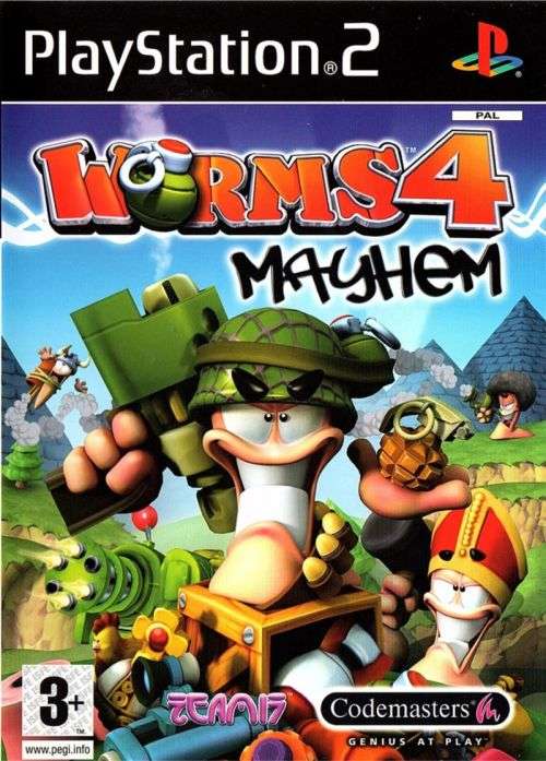 Worms 4: Mayhem PS2 Game