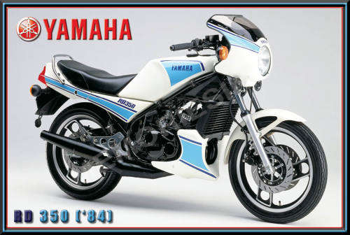 Yamaha RD350 (84) - Classic Metal Sign