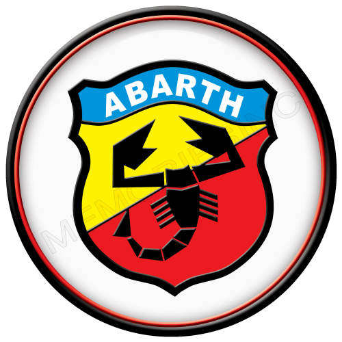 Abarth Classic Logo - Round Metal Sign