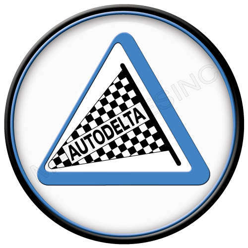 Autodelta Classic Logo - Round Metal Sign