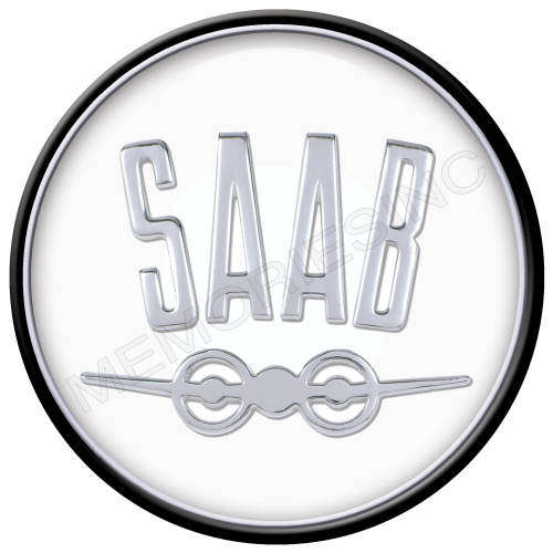 Saab Classic Logo - Round Metal Sign