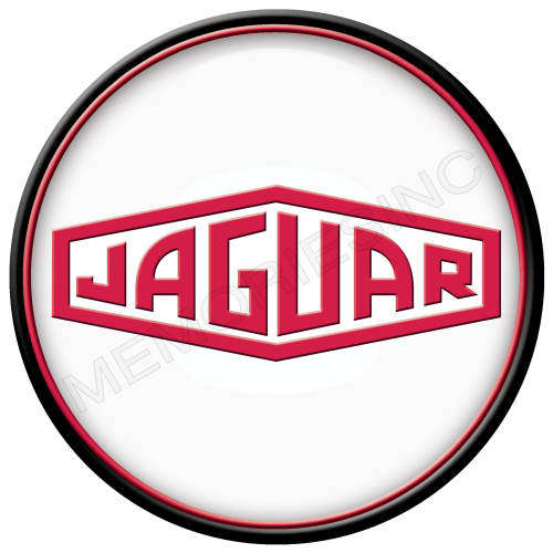 Jaguar Classic Logo - Round Metal Sign