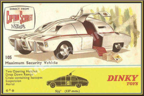Captain Scarlet - Security Vehicle (60's) - Classic Metal Sign