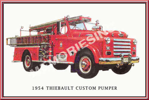 Thiebault Custom Pumper (1949) - Classic Metal Sign