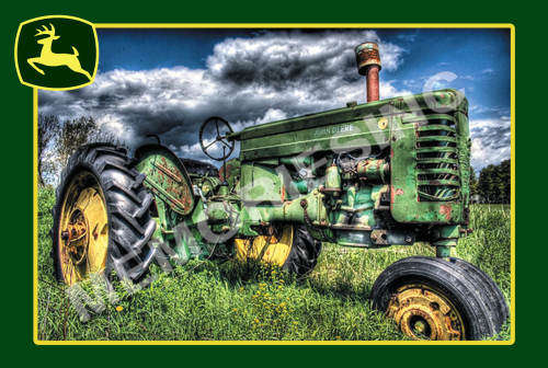 John Deere Painting - Classic Metal Sign