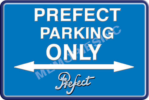 Ford Prefect Parking Only - Landscape - Classic Metal Sign
