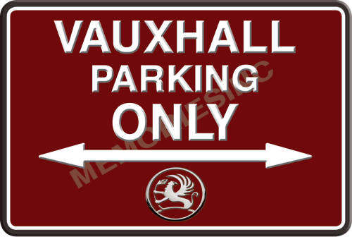Vauxhall Parking Only - Landscape - Classic Metal Sign