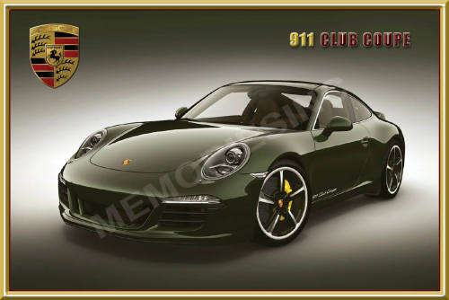 Porsche 911 Club Coupe - Classic Metal Sign
