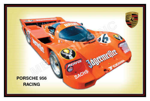 Porsche 956 Racing - Classic Metal Sign