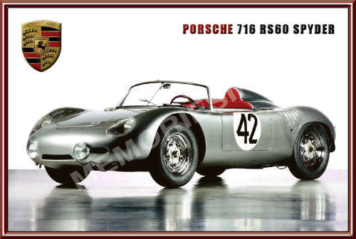 Porsche 718 RS60 Spyder - Classic Metal Sign
