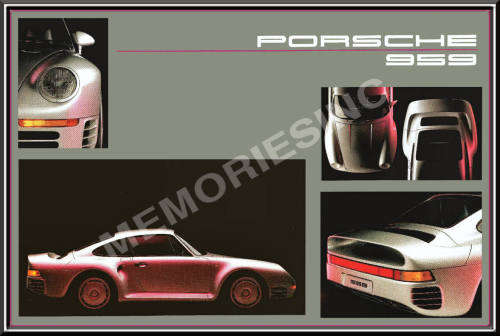 Porsche 959 - Classic Metal Sign
