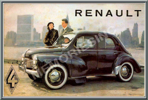 Renault 4CV (54) - Classic Metal Sign