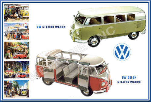 VW Camper - Classic Metal Sign