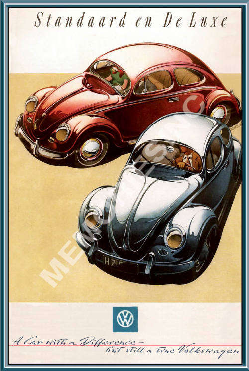 VW Beetle (52) - Classic Metal Sign