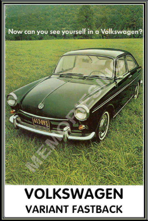 VW Variant Fastback (70s) - Classic Metal Sign
