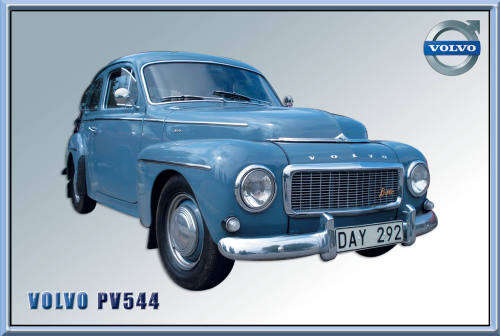 Volvo PV544 - Classic Metal Sign