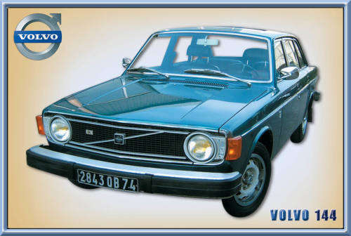Volvo 144 - Classic Metal Sign