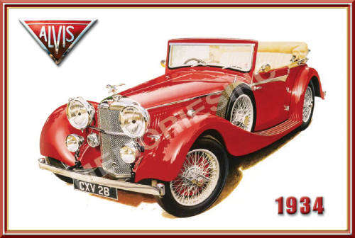 Alvis (34).- Classic Metal Sign