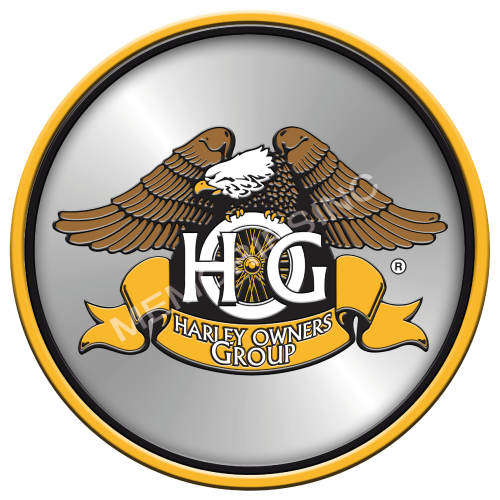 Harley Owners Group - Round Classic Metal Sign