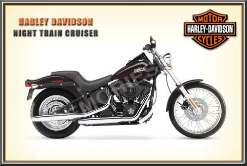 Harley Night Train Cruiser (08) - Classic Metal Sign