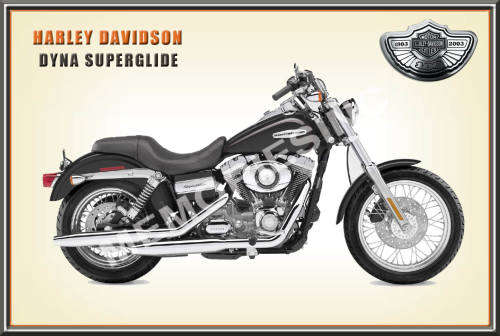 Harley Dyna SuperGlide (07) - Classic Metal Sign