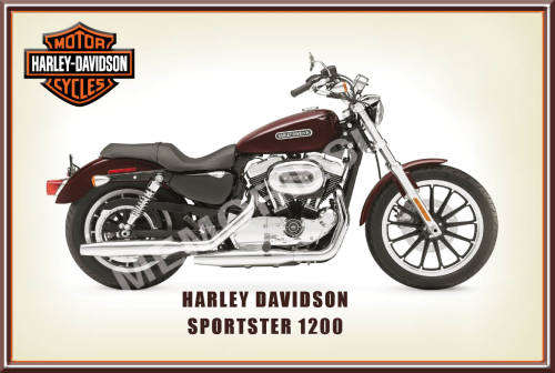 Harley Sportster 1200 (09) - Classic Metal Sign
