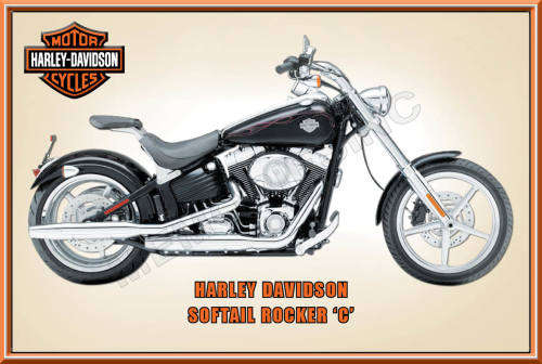 Harley Softail Rocker C - Classic Metal Sign