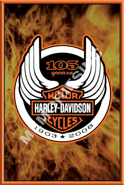 Harley 105 years - Classic Metal Sign
