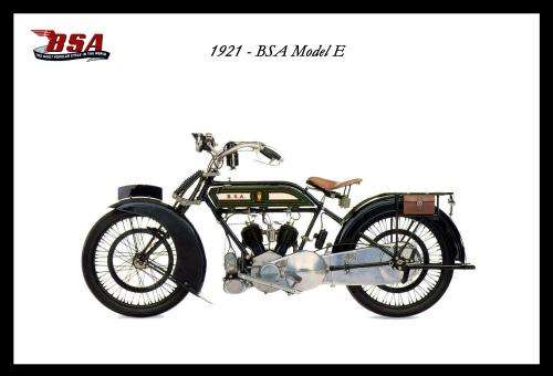 BSA Model E (21) - Classic Metal Sign