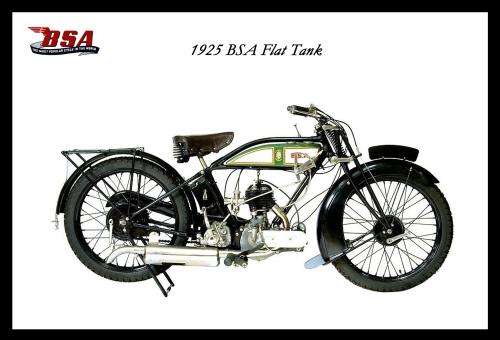 BSA Flat Tank (25) - Classic Metal Sign