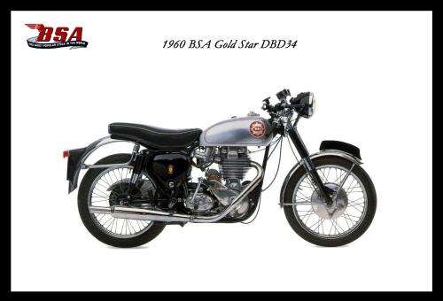 BSA Gold Star DBD34 (60) - Classic Metal Sign