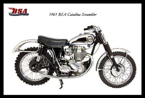BSA Catalina Scrambler (61) - Classic Metal Sign