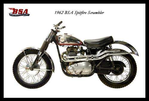 BSA Spitfire Scrambler (62) - Classic Metal Sign