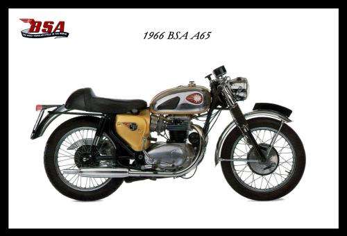 BSA A65 (66) - Classic Metal Sign