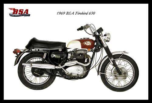 BSA Firebird 650 (69) - Classic Metal Sign