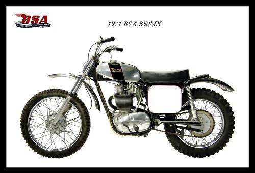BSA B50MX (71) - Classic Metal Sign
