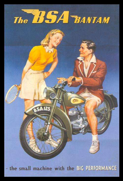 BSA Bantam Advert - Classic Metal Sign