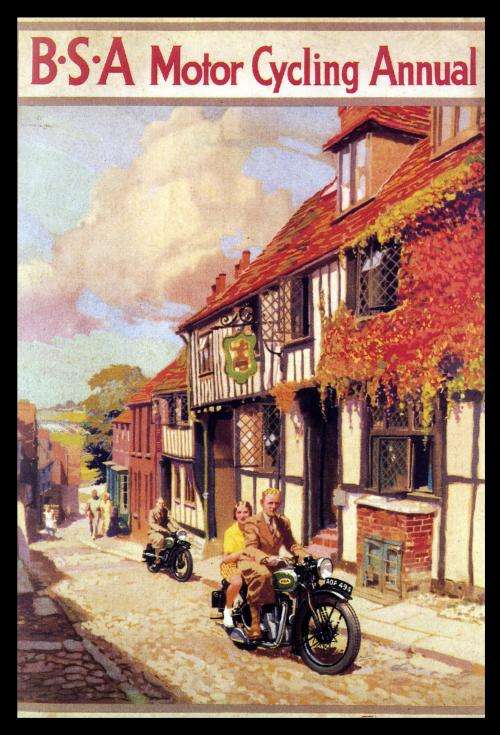 BSA Motor Cycling Annual - Classic Metal Sign