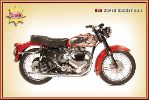 BSA Super Rocket 650 - Classic Metal Sign