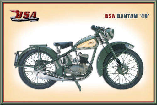 BSA Bantam (49) - Classic Metal Sign