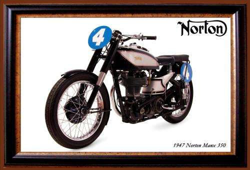 Norton Manx 350 (47) - Classic Metal Sign