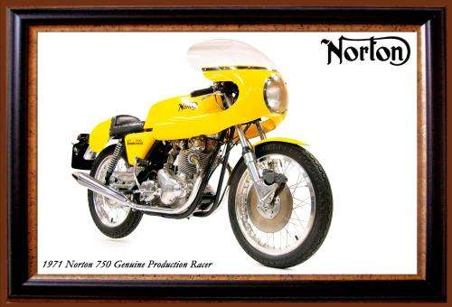 Norton 750 Genuine Production Racer (71) - Classic Metal Sign