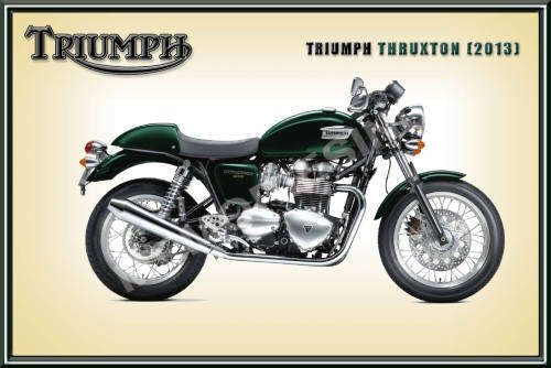 Triumph Thruxton (2013) - Classic Metal Sign