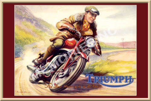Triumph Best Motorcycle (48) - Classic Metal Sign